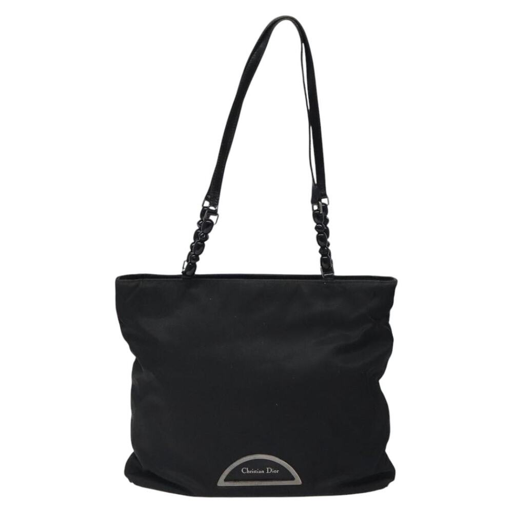 DIOR Tote Bag Nylon Black Silver - Picture 2 of 13